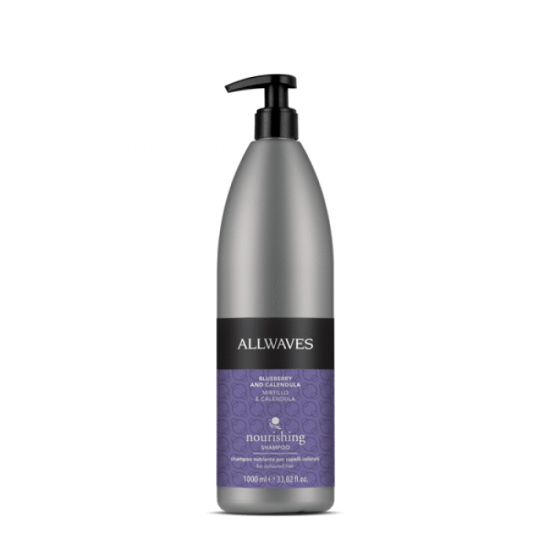 Allwaves Nourishing áfonya és körömvirág tápláló sampon, 1 l