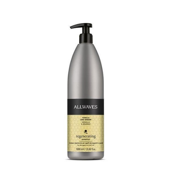 Allwaves Regenerating sampon vanília és gyömbér kivonattal, 1000 ml