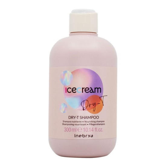 Inebrya Ice Cream Dry-T sampon száraz, sérült hajra, 300 ml