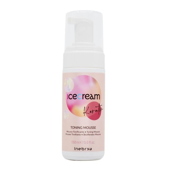 Inebrya Ice Cream Keratin Toning hajápoló hab, 150 ml