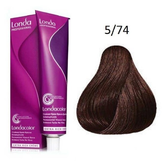 Londa Color krémhajfesték 60 ml, 5/74