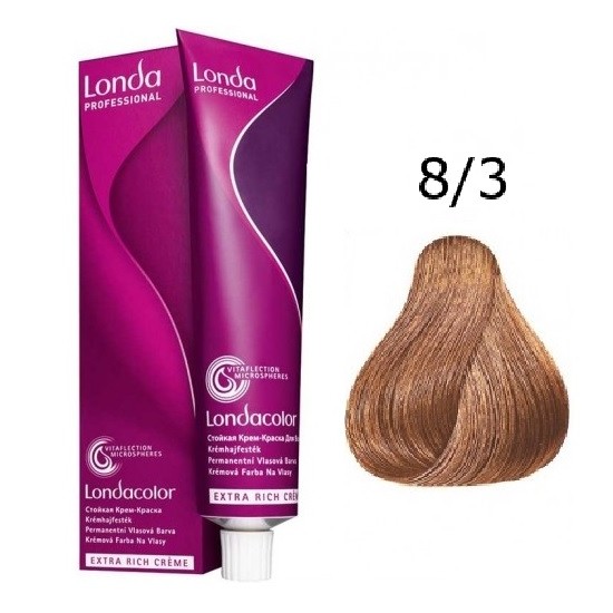 Londa Color krémhajfesték 60 ml, 8/3