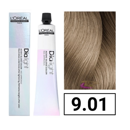 Loreal Dialight tartós hajszínező 9.01, 50 ml