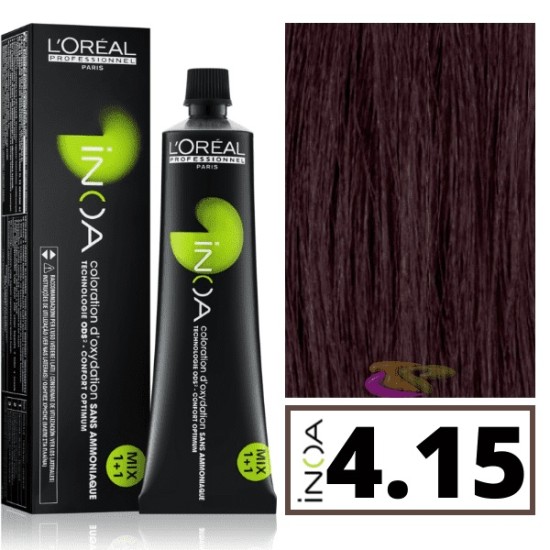 Loreal INOA ammóniamentes hajfesték 60 ml - 4.15