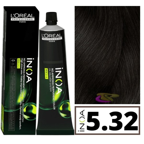 Loreal INOA ammóniamentes hajfesték 60 ml - 5.32