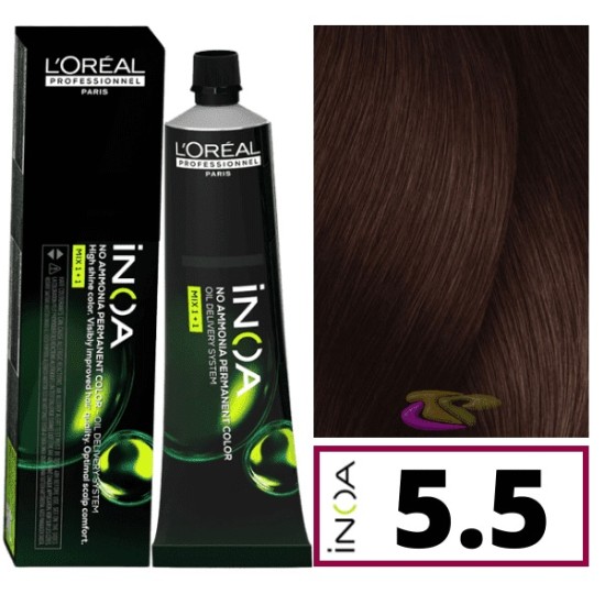 Loreal INOA ammóniamentes hajfesték 60 ml - 5.5