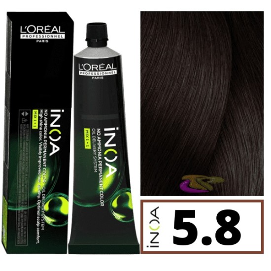 Loreal INOA ammóniamentes hajfesték 60 ml - 5.8