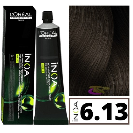 Loreal INOA ammóniamentes hajfesték 60 ml - 6.13