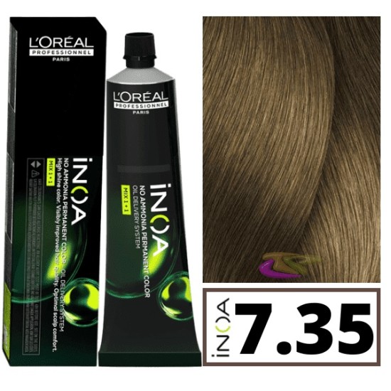 Loreal INOA ammóniamentes hajfesték 60 ml - 7.35