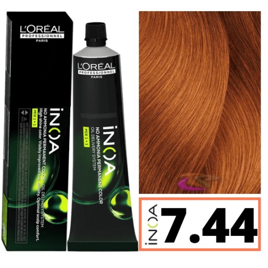 Loreal INOA ammóniamentes hajfesték 60 ml - 7.44