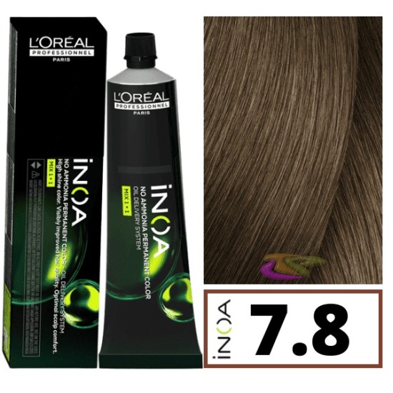 Loreal INOA ammóniamentes hajfesték 60 ml - 7.8