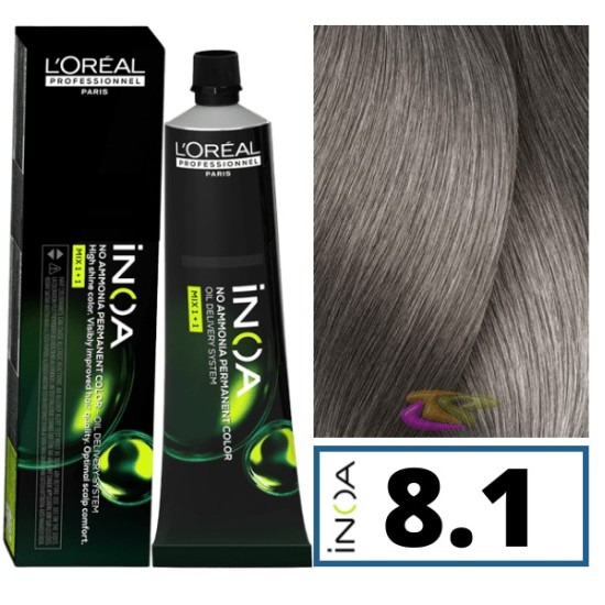 Loreal INOA ammóniamentes hajfesték 60 ml - 8.1