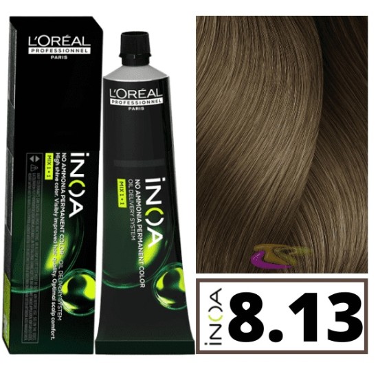 Loreal INOA ammóniamentes hajfesték 60 ml - 8.13