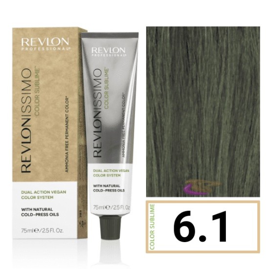 Revlon Revlonissimo Color Sublime vegán ammóniamentes hajfesték 6.1, 75 ml