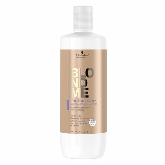 Schwarzkopf Blondme sampon hideg szőke hajra, 1000 ml