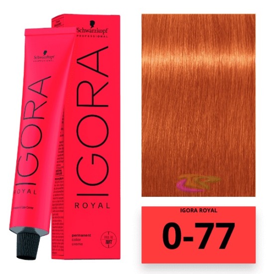 Schwarzkopf Igora Royal hajfesték, 60 ml 0-77