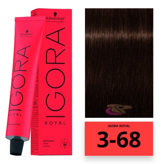 Schwarzkopf Igora Royal hajfesték, 60 ml 3-68