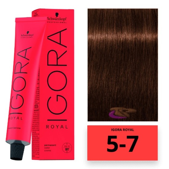 Schwarzkopf Igora Royal hajfesték, 60 ml 5-7