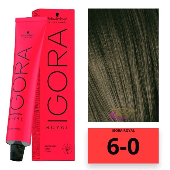 Schwarzkopf Igora Royal hajfesték, 60 ml 6-0