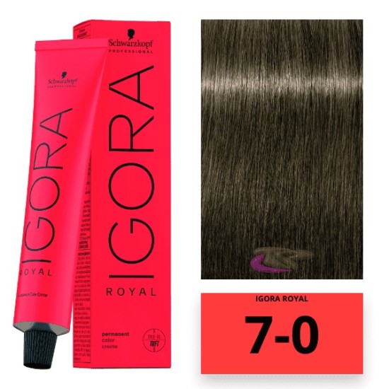 Schwarzkopf Igora Royal hajfesték, 60 ml 7-0