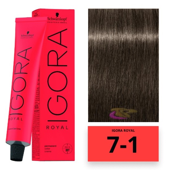 Schwarzkopf Igora Royal hajfesték, 60 ml 7-1