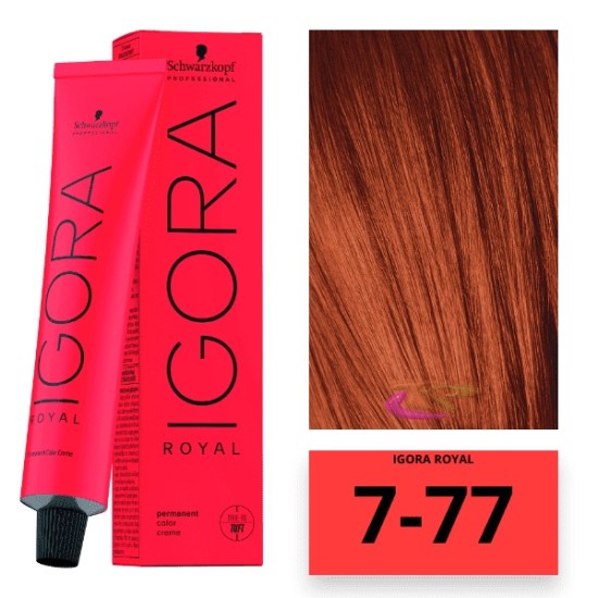 Schwarzkopf Igora Royal hajfesték, 60 ml 7-77