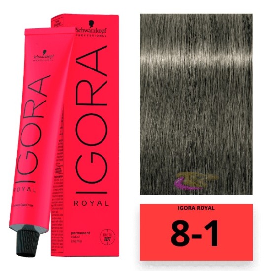 Schwarzkopf Igora Royal hajfesték, 60 ml 8-1