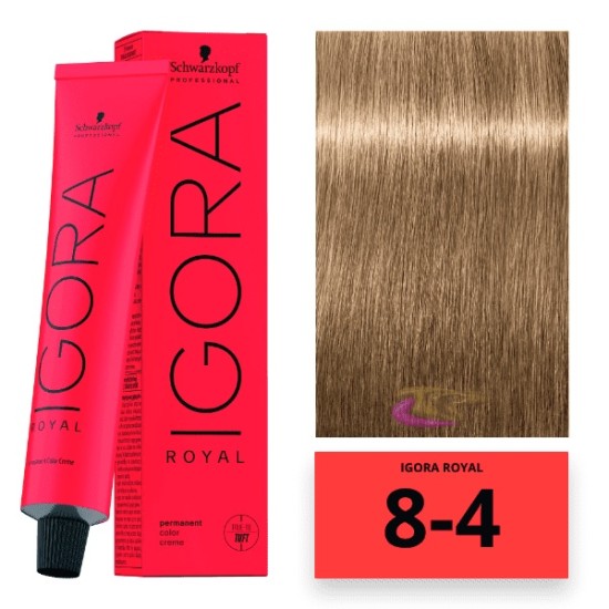 Schwarzkopf Igora Royal hajfesték, 60 ml 8-4