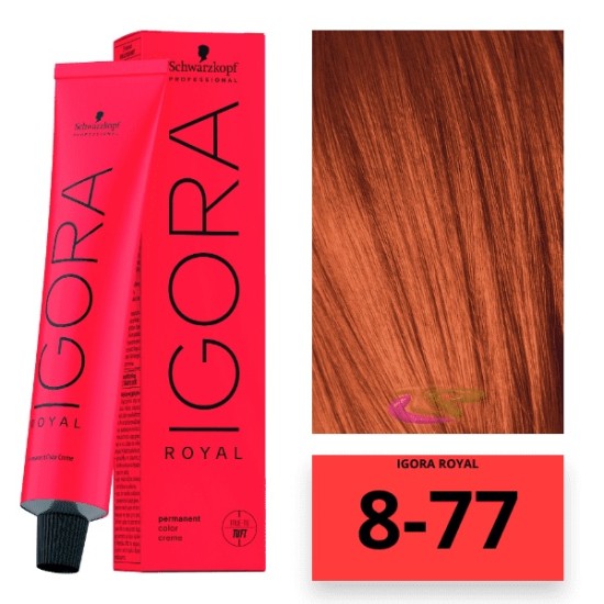 Schwarzkopf Igora Royal hajfesték, 60 ml 8-77