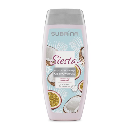 Subrina Siesta tusfürdő kókusz olajjal, 250 ml