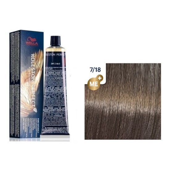 Wella Professional Koleston Perfect Me+ krémhajfesték, 7/18