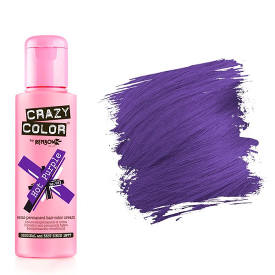 Crazy Color hajszínező krém 100 ml, 62 Hot purple