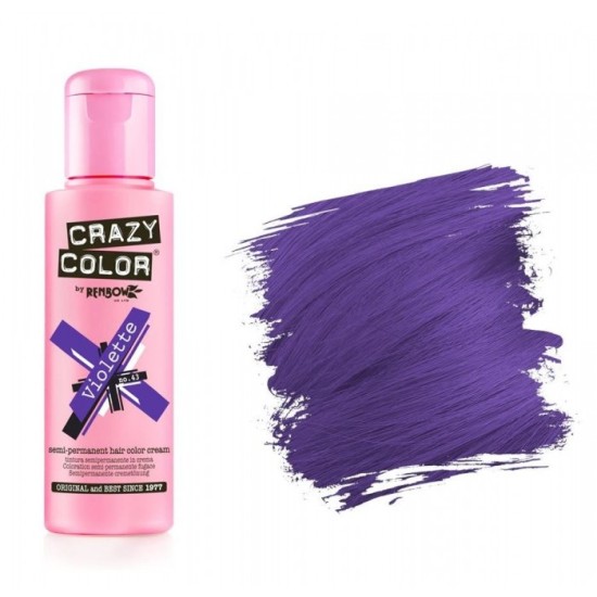 Crazy Color hajszínező krém 100 ml, 43 Violette