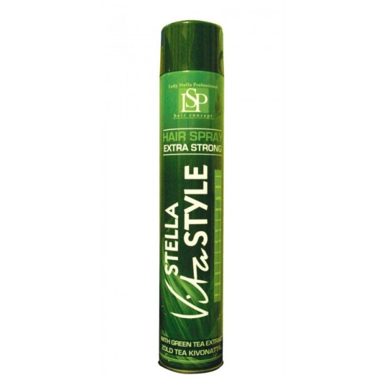 Lady Stella VitaStyle extra erős hajformázó hajlakk zöld tea kivonattal, 750 ml
