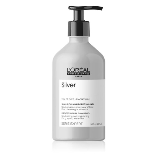 Loreal Professionel Serie Expert Magnesium Silver sampon az ősz és szőke haj hamvasítására, 500 ml