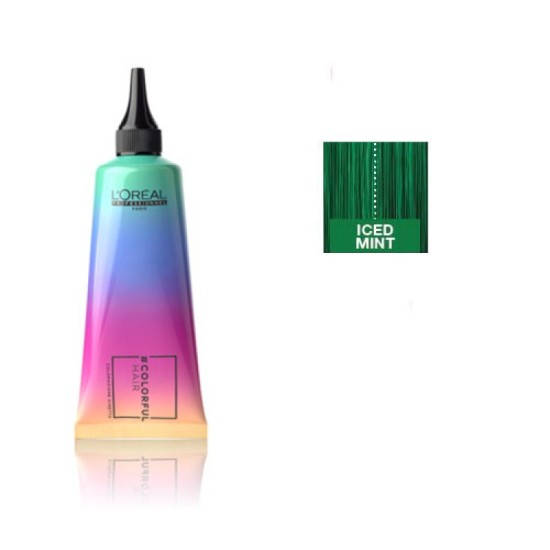 Loreal Professionnel - COLORFUL HAIR - direkt hajszínező - ICED MINT - zöld, 90 ml