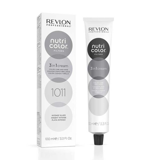 Revlon Nutri Color Creme színező hajpakolás 1011 Intenzív ezüstszürke, 100 ml