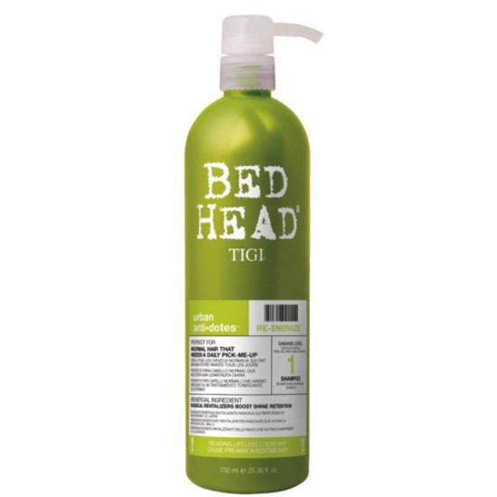 Tigi Bed Head Re-Energize sampon normál hajra, 750 ml