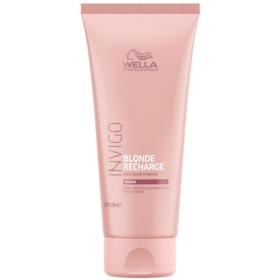 Wella Professionals Invigo Blonde Warm Recharge balzsam meleg szőke árnyalatokhoz, 200 ml