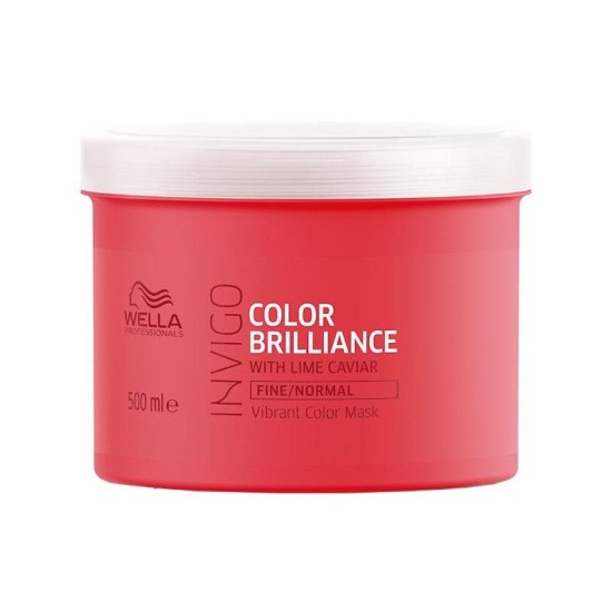 Wella Professionals Invigo Color Brilliance hajpakolás normál és vékony szálú hajra, 500 ml